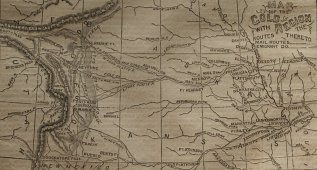 Gold fields of Colorado map