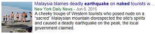 Nude Tourists Caused Earthquake?